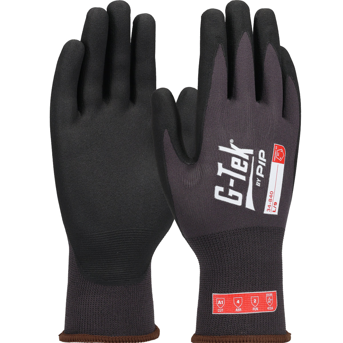 PIP Premium Seamless Knit Nylon/Spandex Glove with Foam Nitrile Coating on Palm &amp; Fingers - Touchscreen
