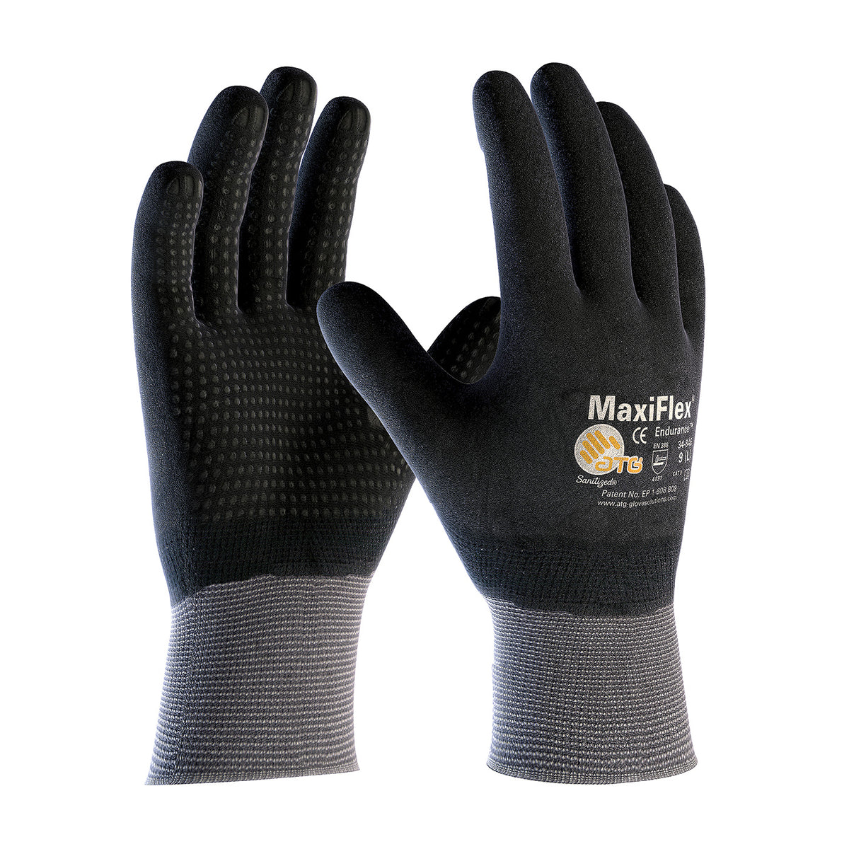 PIP Seamless Knit Nylon Glove with Nitrile Coated MicroFoam Grip on Full Hand - Micro Dot Palm - Touchscreen