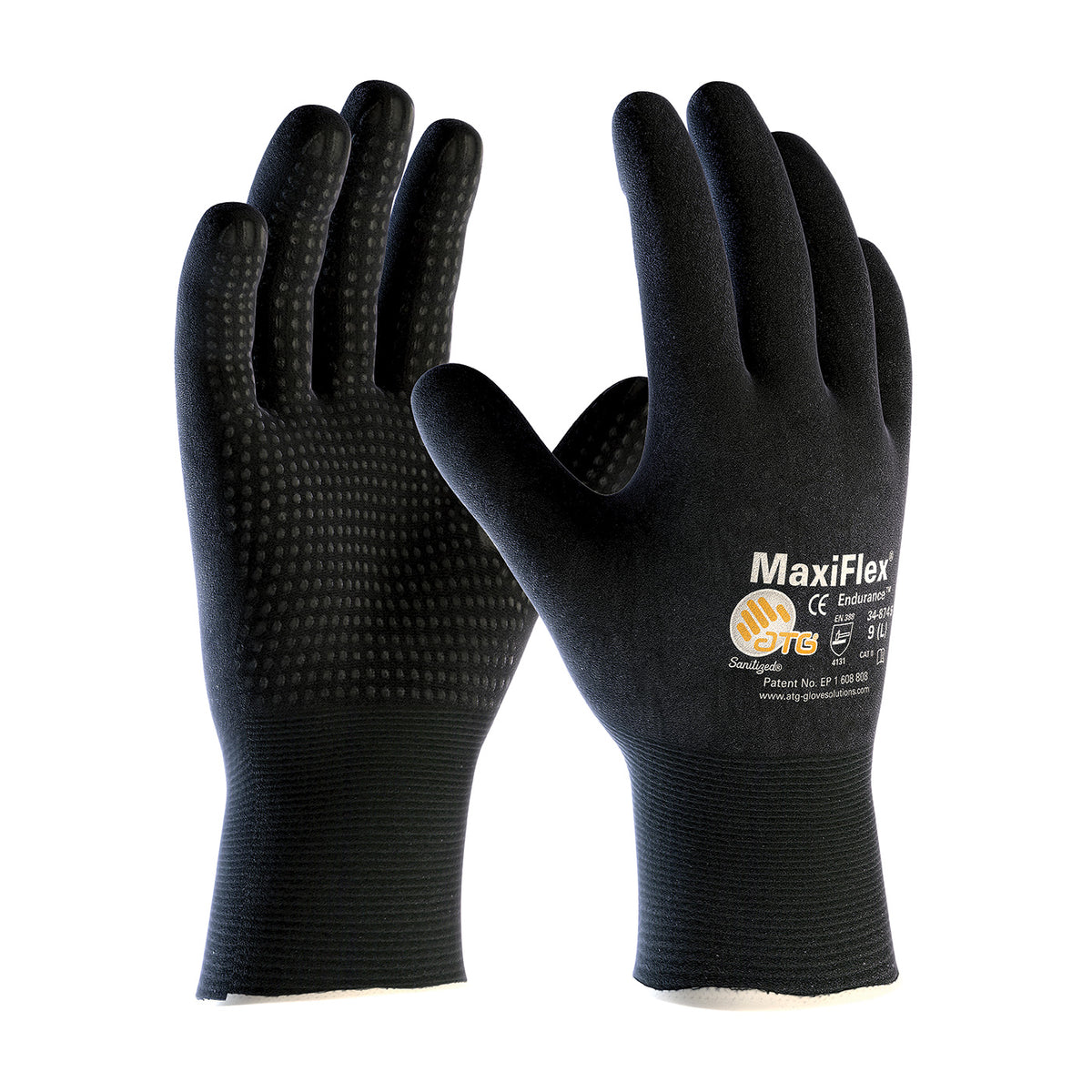 PIP Seamless Knit Nylon Glove with Nitrile Coated MicroFoam Grip on Full Glove - Micro Dot Palm - Touchscreen