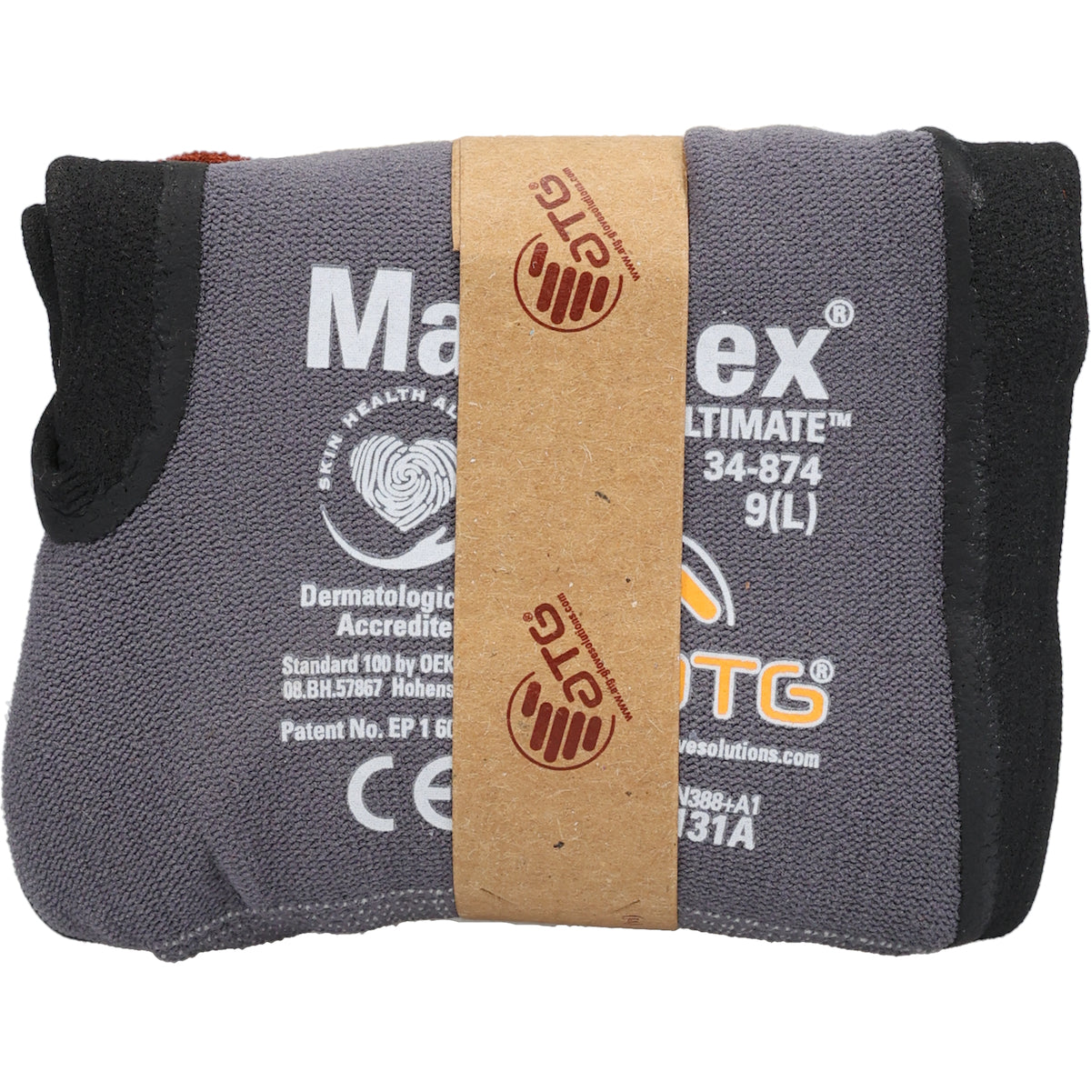 PIP Seamless Knit Nylon/Elastane Glove with Nitrile Coated MicroFoam Grip on Palm &amp; Fingers - Vend-Ready Sustainable Cardboard Packaging