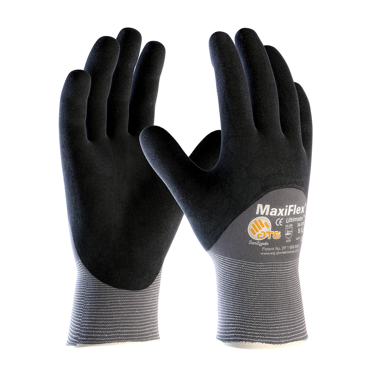 PIP Seamless Knit Nylon/Elastane Glove with Nitrile Coated MicroFoam Grip on Palm, Fingers &amp; Knuckles - Touchscreen