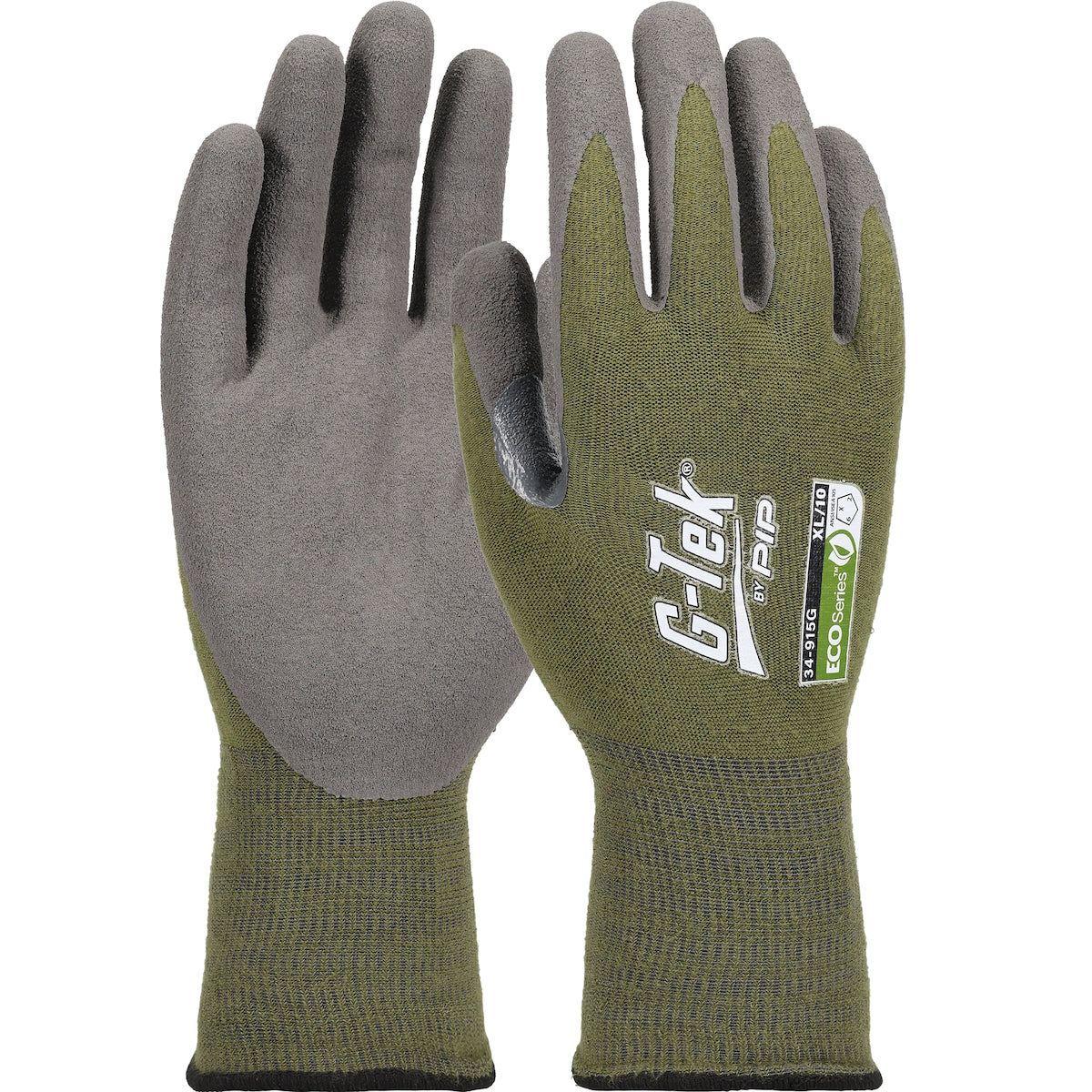 PIP Seamless Knit Bio-Based Yarn / Lycra Blended Glove with Bio-XTC™ Coated Sandy Grip on Palm & Fingers - Touchscreen