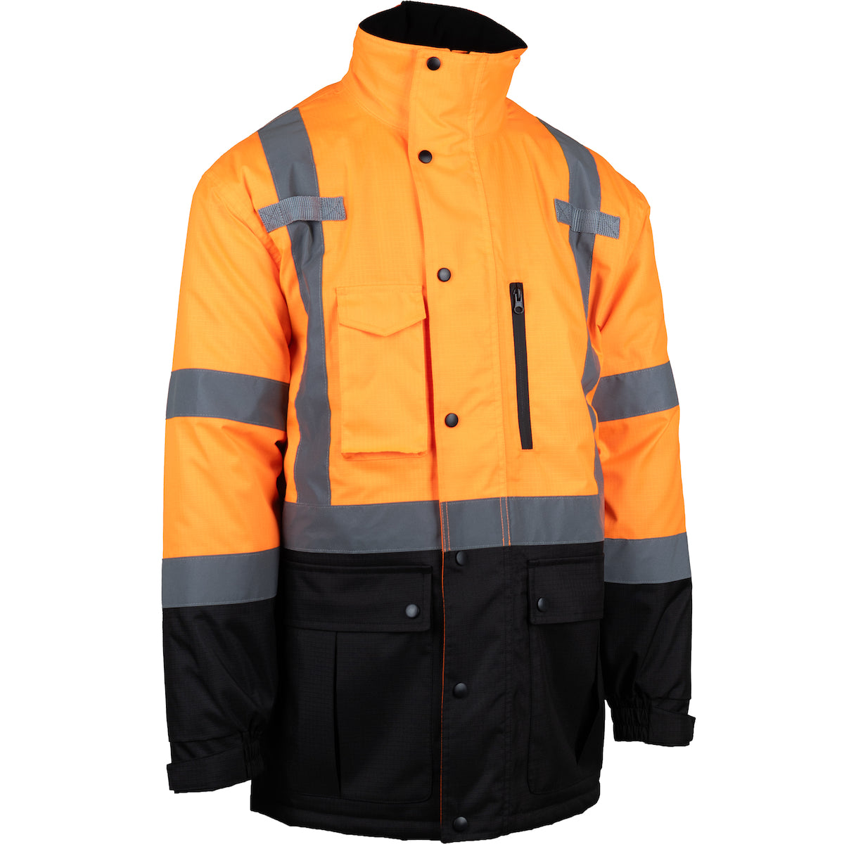 PIP ANSI Type R Class 3 Value Coat with Quilted Insulation and Black Bottom
