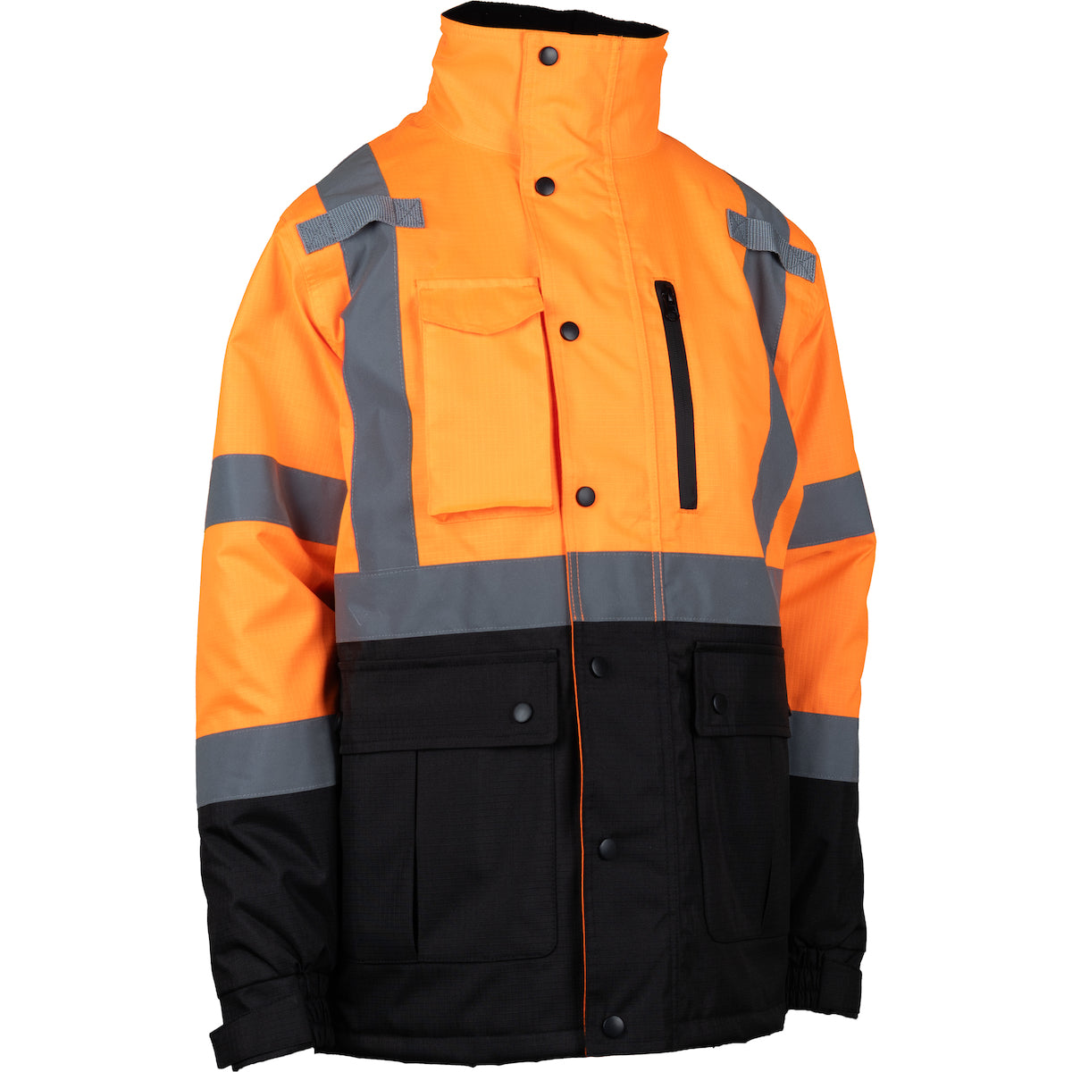 PIP ANSI Type R Class 3 Women's Value Coat with Quilted Insulation and Black Bottom