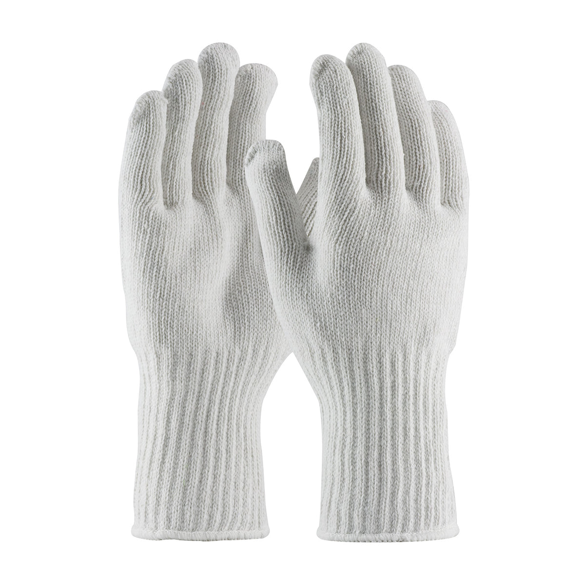 PIP Extra Heavy Weight Seamless Knit Cotton/Polyester Glove - White with Extended Cuff – L