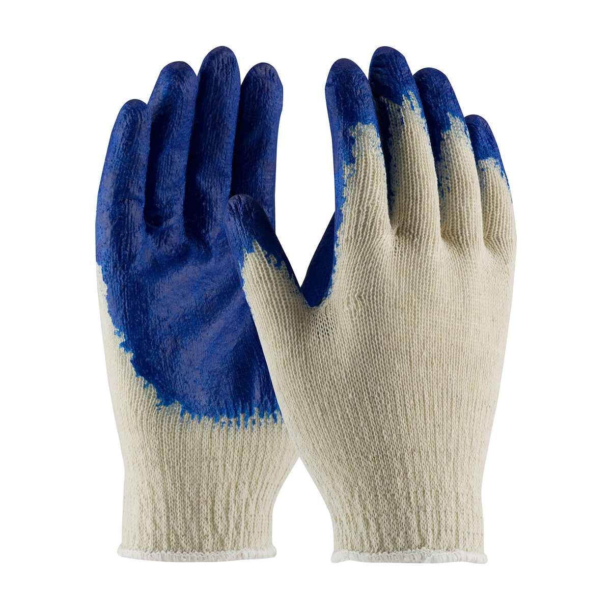 PIP Economy Weight Seamless Knit Cotton/Polyester Glove with Latex Coated Smooth Grip on Palm &amp; Fingers