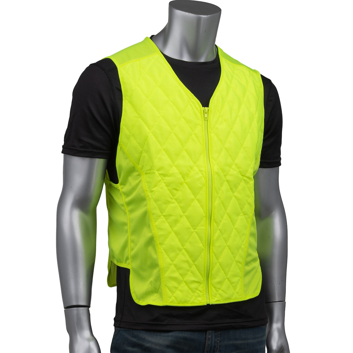 EZ-Cool Evaporative Cooling Vest Contoured with Zipper
