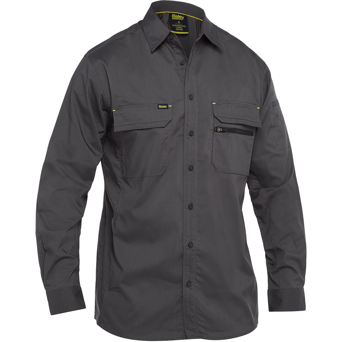 Bisley Long Sleeve Ripstop Work Shirt