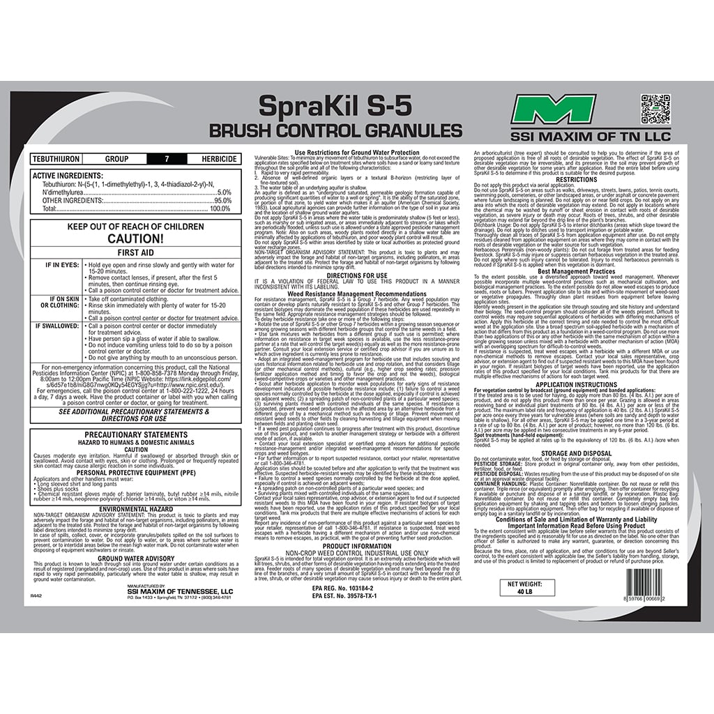 Sprakil S-5 Brush Control Granules