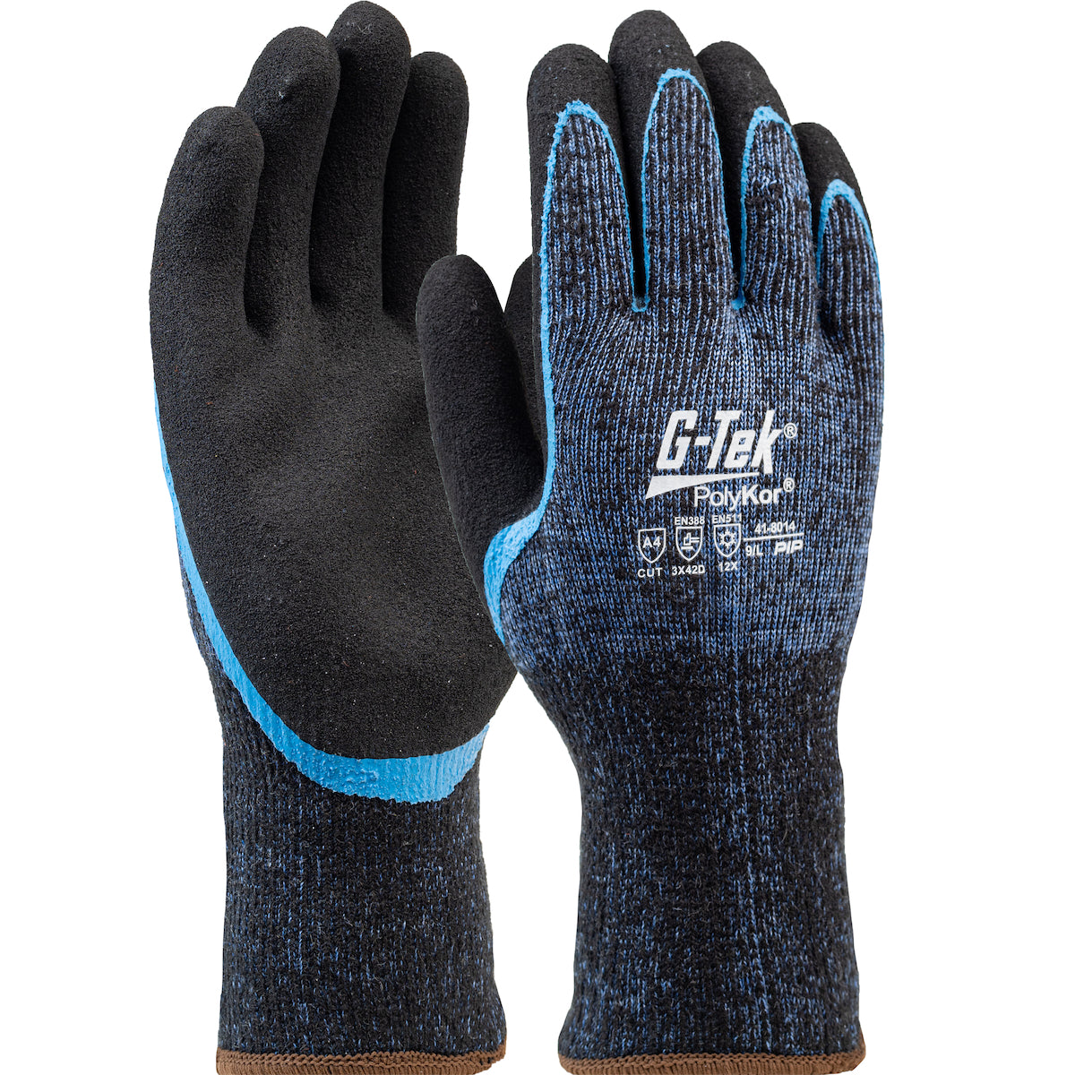 PIP Seamless Knit Single-Layer PolyKor®/ Acrylic Blend Glove with Double-Dip Latex MicroSurface Grip on Palm & Fingers