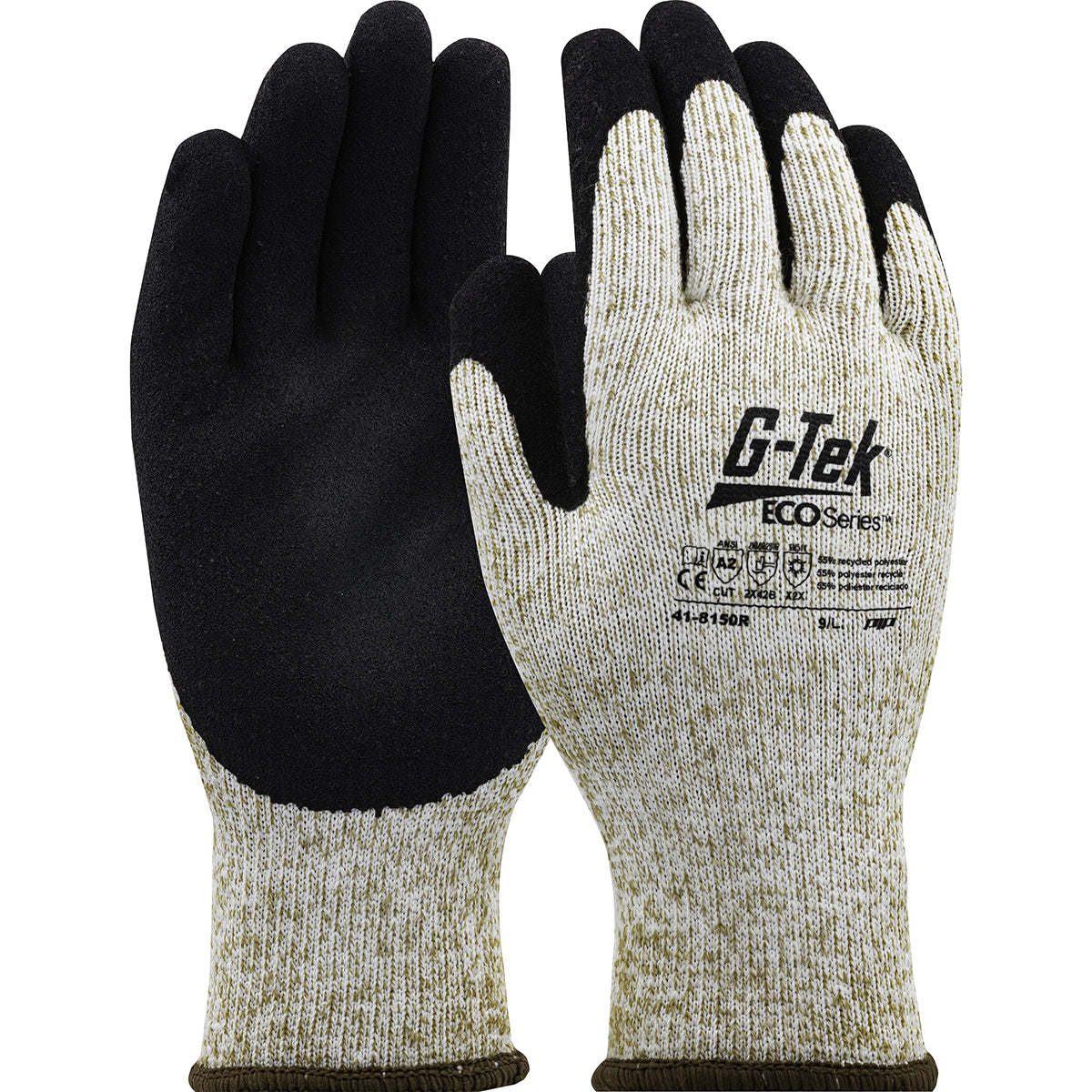 PIP Seamless Knit Recycled Yarn / Acrylic Blended Glove with Latex MicroSurface Grip on Palm &amp; Fingers