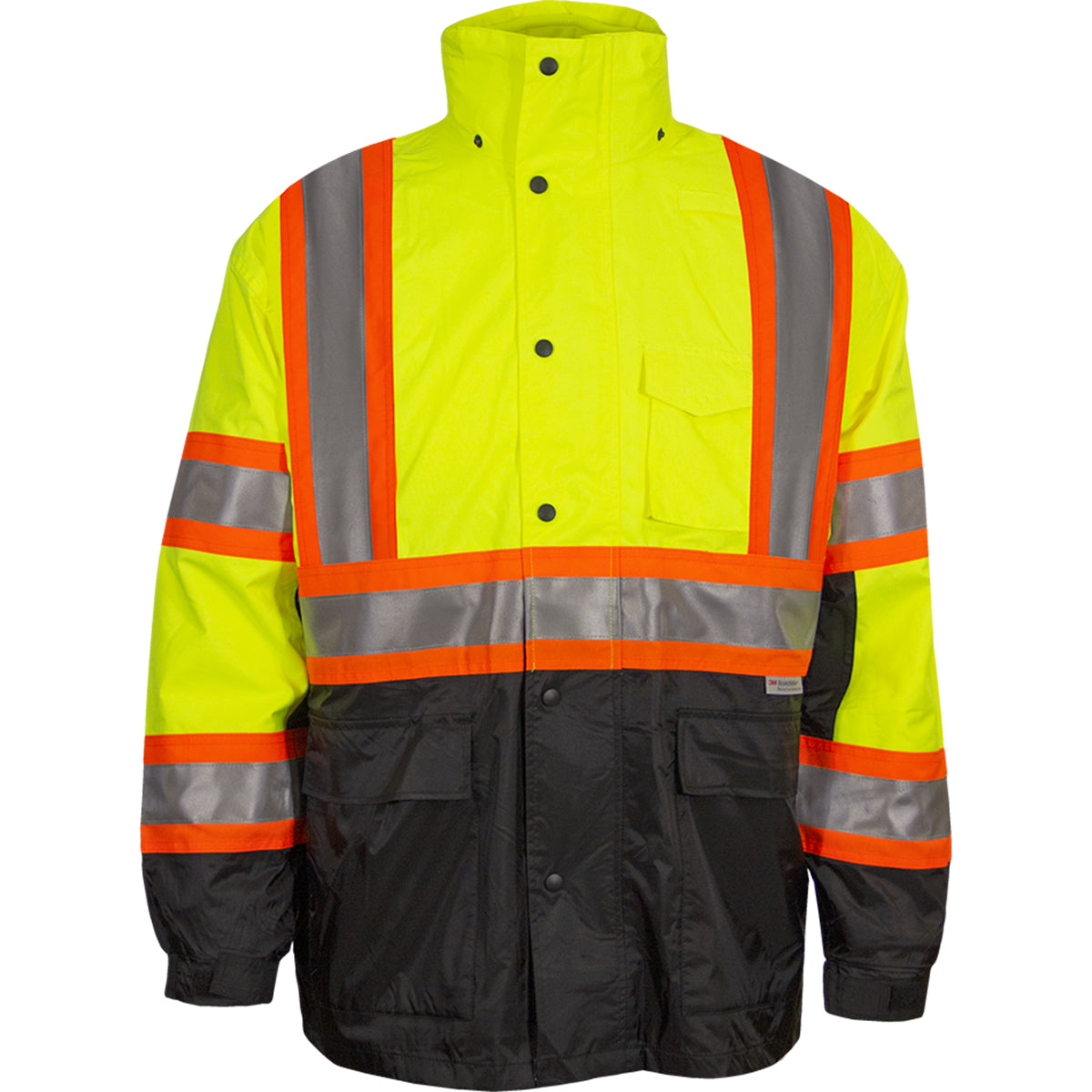 Reflective Apparel ANSI Type R Class 3 Waterproof 3-Seasons Parka with X-Back - Outer Shell