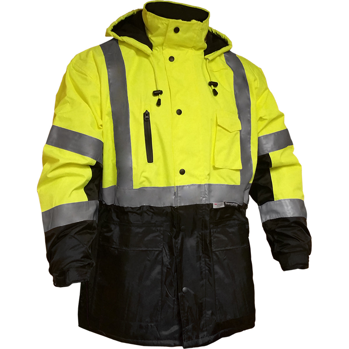 Reflective Apparel ANSI Type R Class 3 Waterproof Parka with Segmented Tape