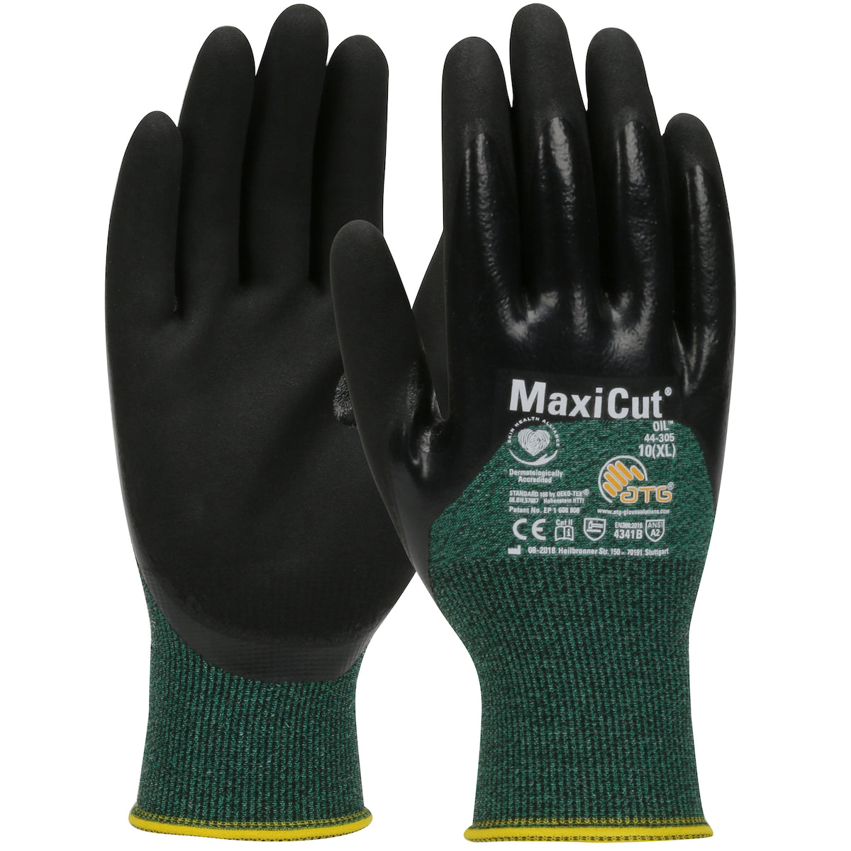 PIP Seamless Knit A2 Engineered Yarn Glove with Nitrile Coated MicroFoam Grip on Palm, Fingers &amp; Knuckles