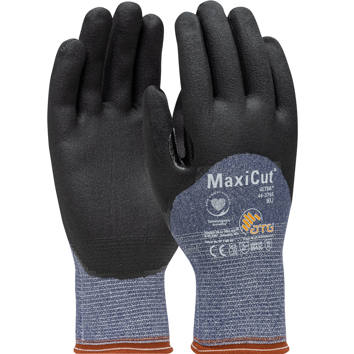 PIP Seamless Knit A3 Engineered Yarn Glove with Premium Nitrile Coated MicroFoam Grip on Palm, Fingers & Knuckles - Touchscreen