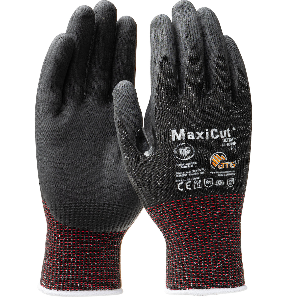 PIP Seamless Knit A6 Engineered Yarn with Premium Nitrile Coated MicroFoam Grip on Palm &amp; Fingers - Touchscreen