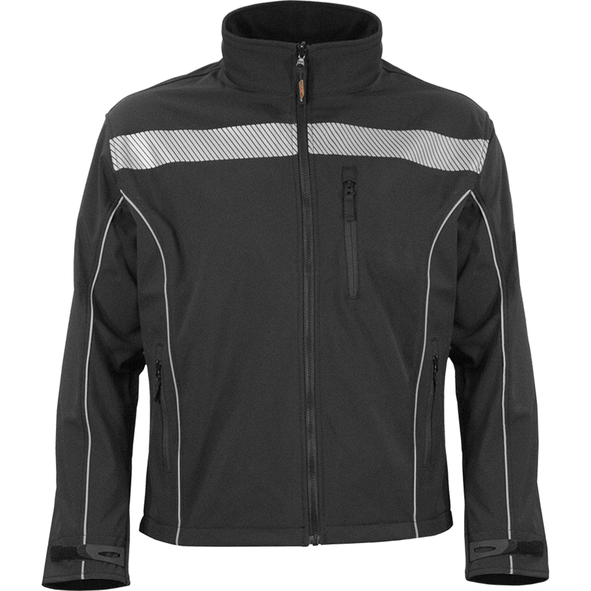 Reflective Apparel Non-ANSI Soft Shell Jacket with Brushed Fleece Lining