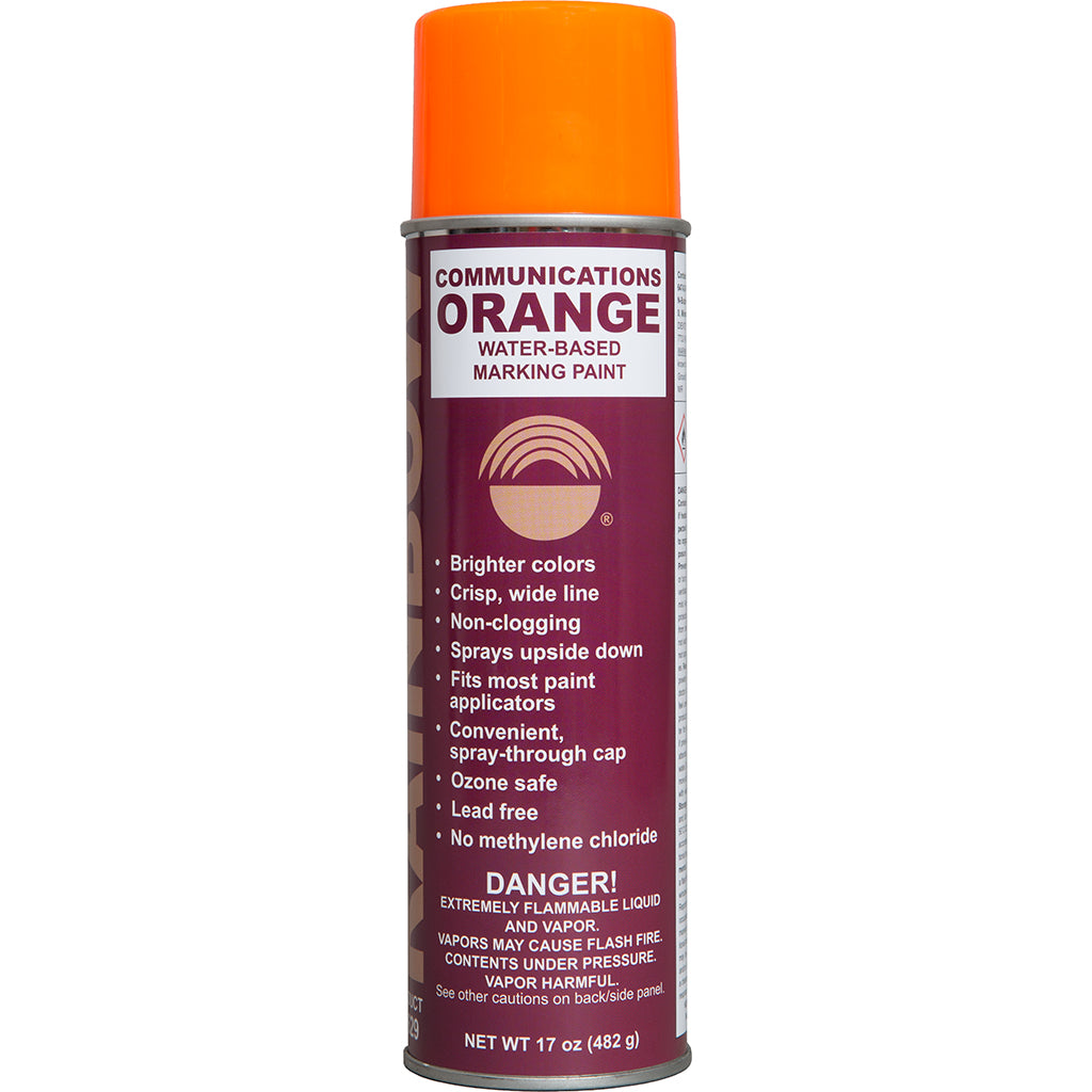 Communications Orange Water-Based Marking Paint