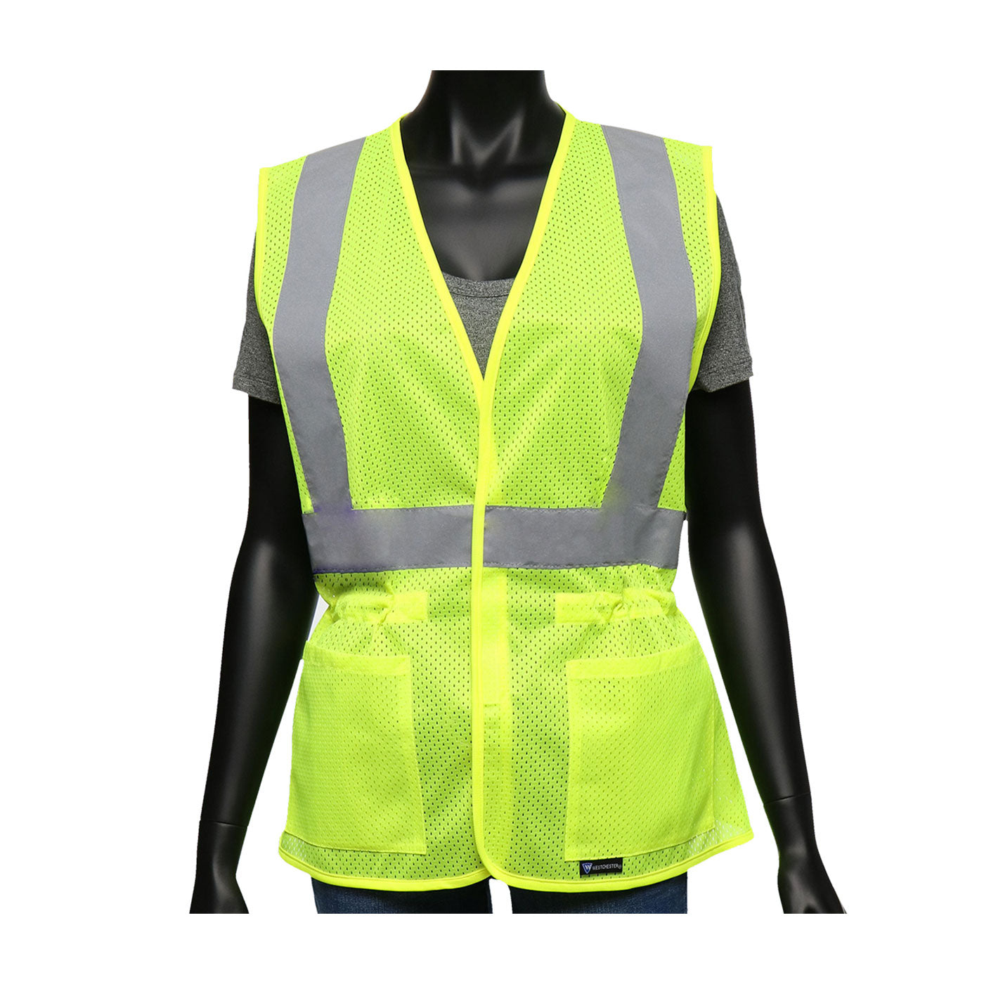 ANSI Type R Class 2 Women's Contoured Mesh Vest with Adjustable Waist
