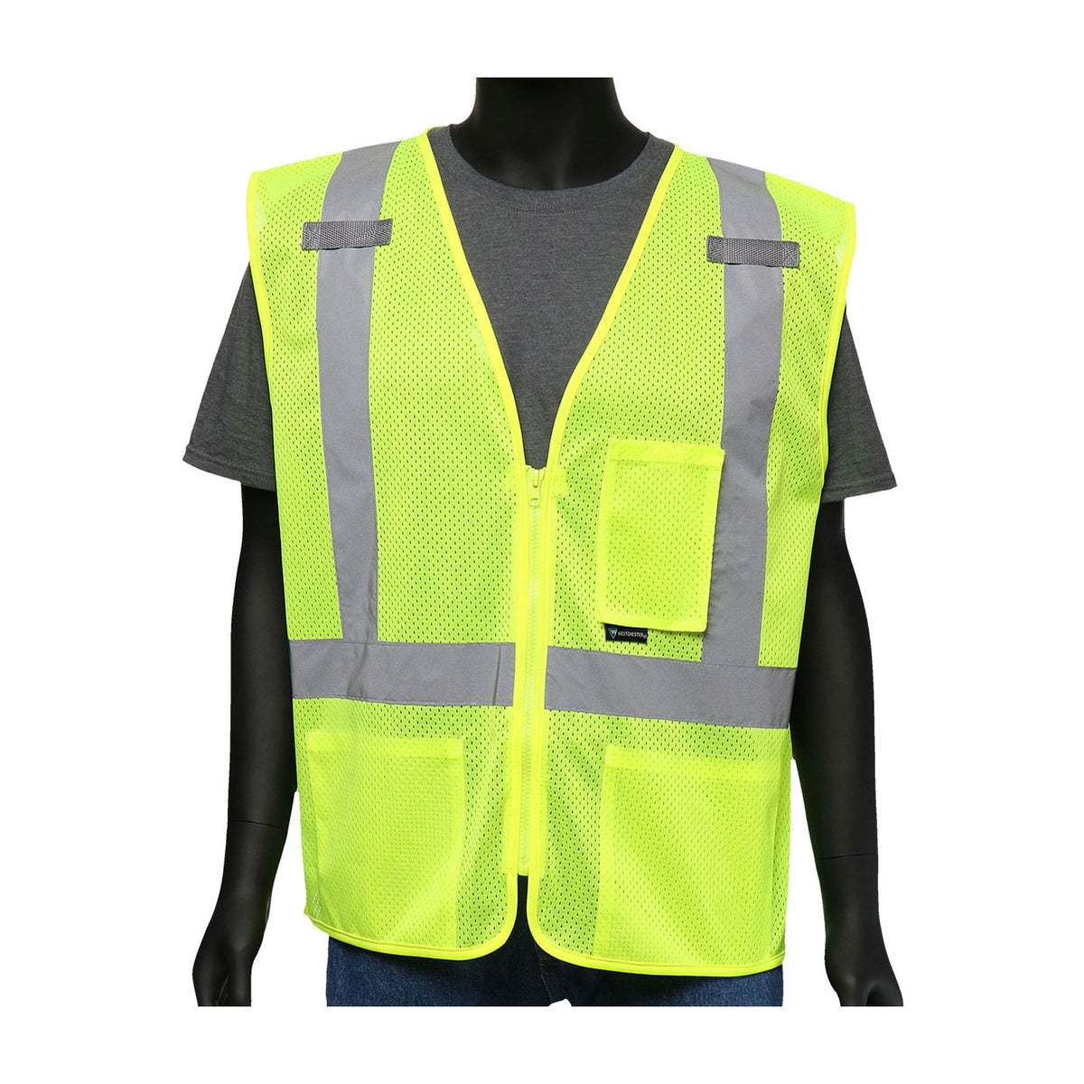 ANSI Type R Class 2 Three Pocket Mesh Vest