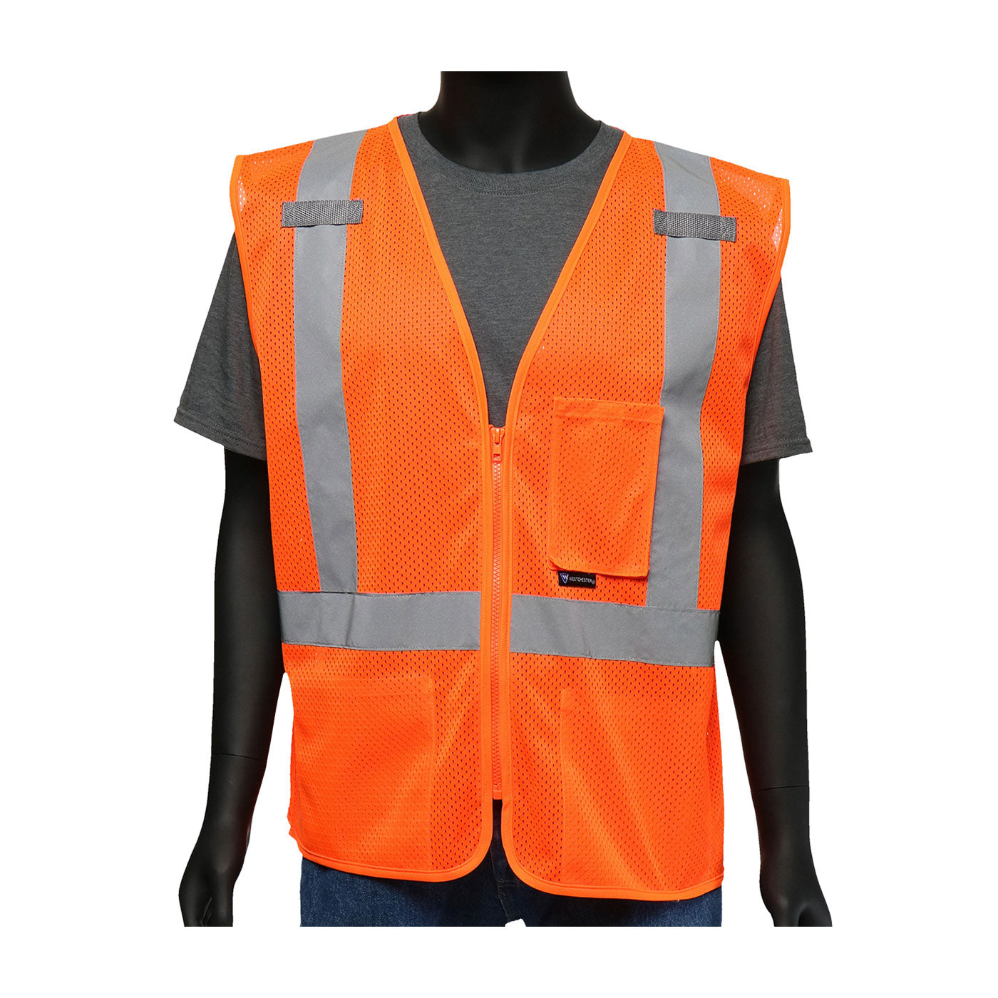 ANSI Type R Class 2 Three Pocket Mesh Vest (47210)