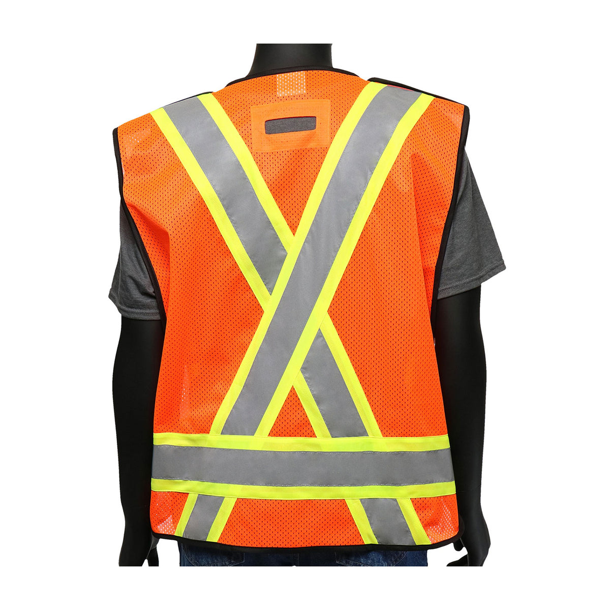ANSI Type R Class 2 Two-Tone X-Back Breakaway Mesh Vest (47214)