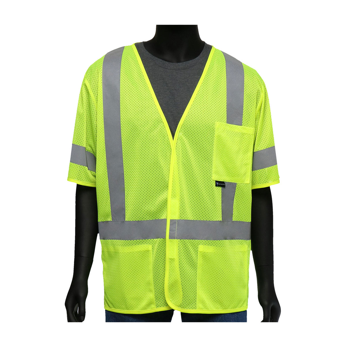 ANSI Type R Class 3 Three Pocket FR Treated Mesh Vest