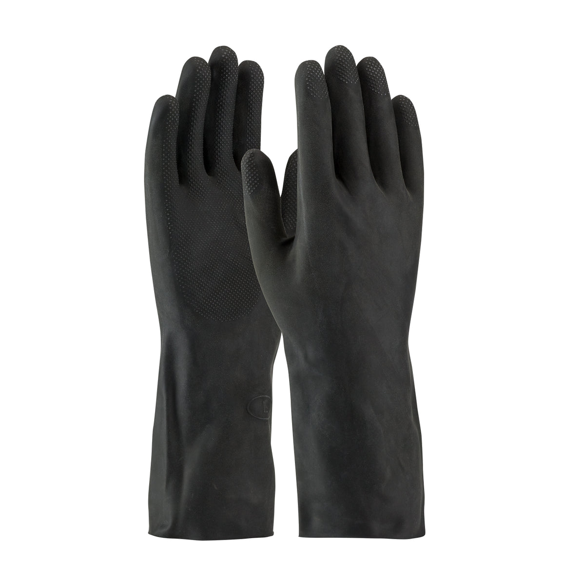 PIP Unsupported Latex, Industrial Flock Lined with Raised Diamond Grip - 28 Mil