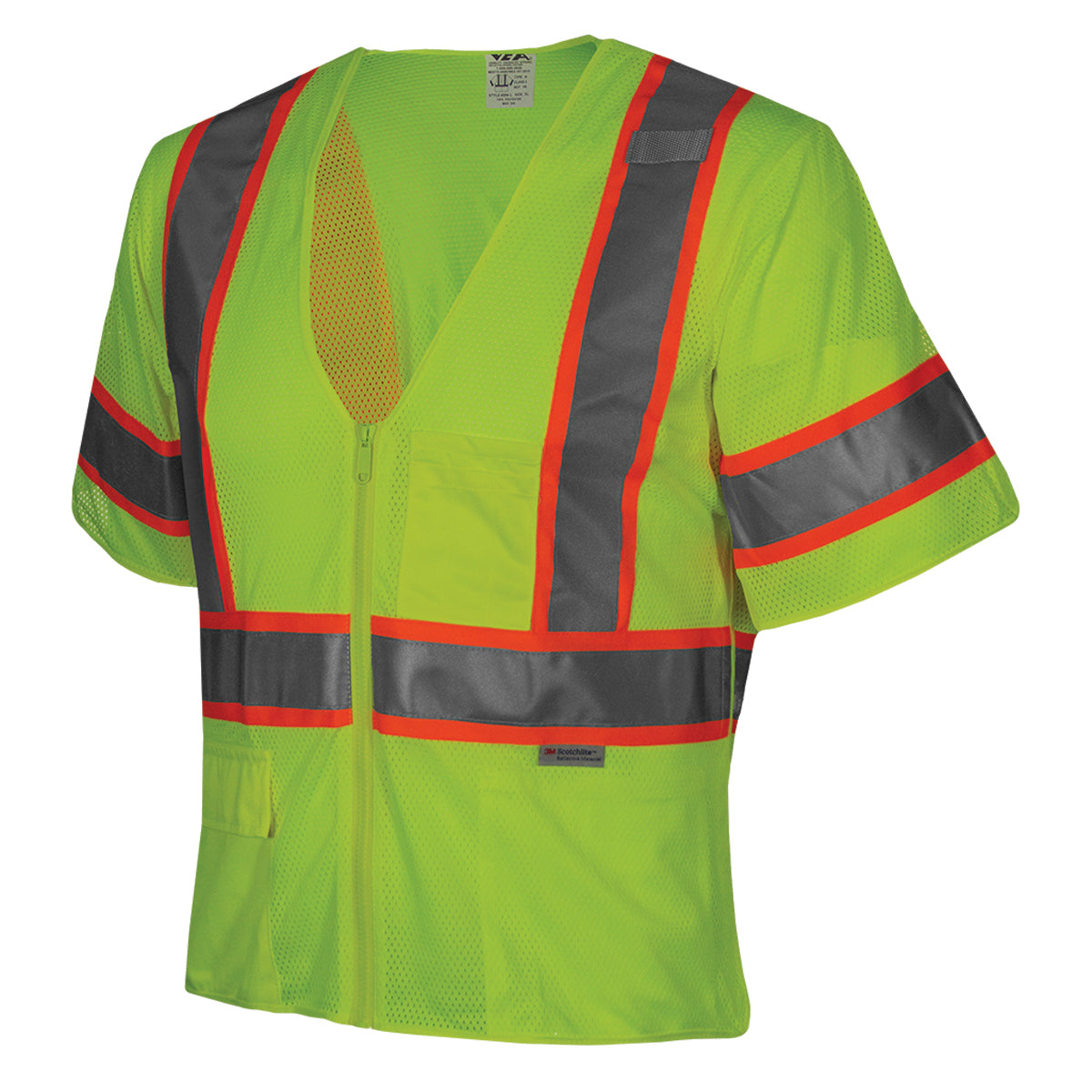 ANSI Type R Class 3 Seven Pocket Mesh Breakaway Vest