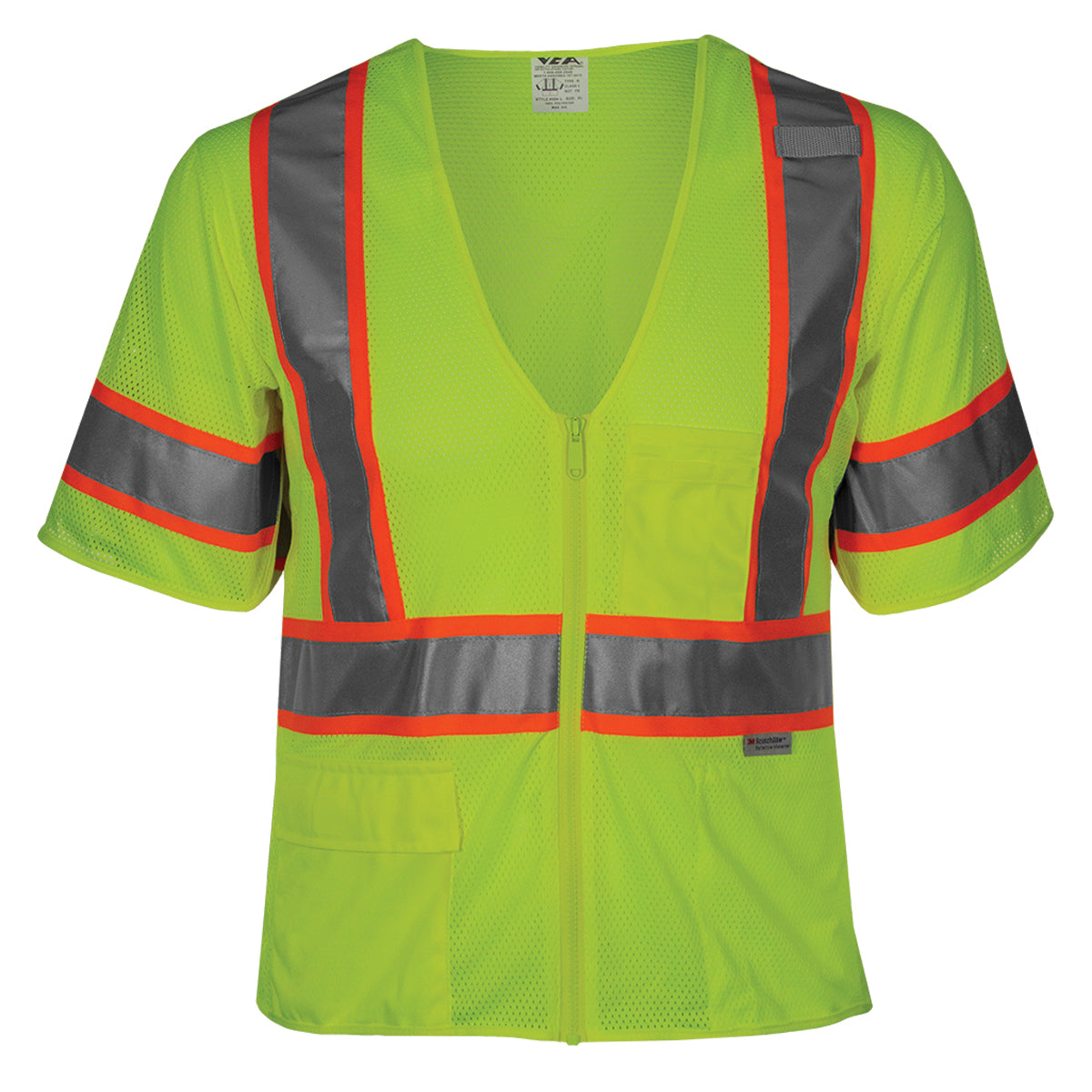 ANSI Type R Class 3 Seven Pocket Mesh Breakaway Vest