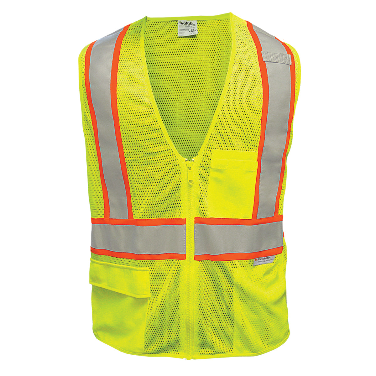 ANSI Type R Class 2 Seven Pocket Mesh Breakaway Vest