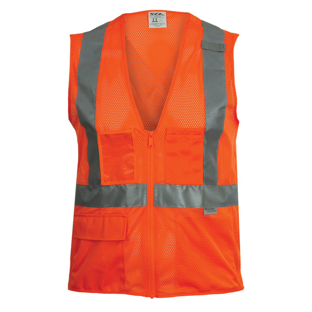 ANSI Type R Class 2 Seven Pocket Mesh Breakaway Vest (508ST)