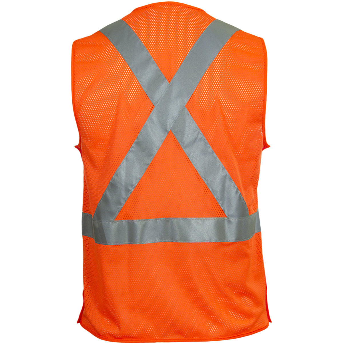 ANSI Type R Class 2 Seven Pocket Mesh Breakaway Vest with X-Back (508SX)