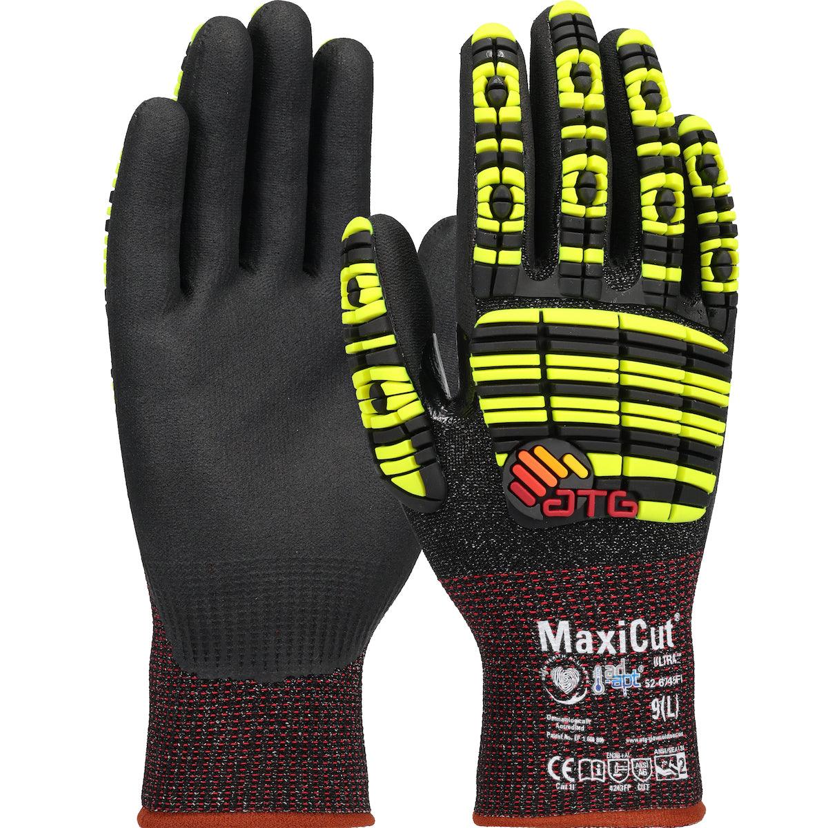 PIP Seamless Knit Engineered Yarn with Impact Protection and Premium Nitrile Coated MicroFoam Grip plus AD-APT™ Technology - Touchscreen Compatible