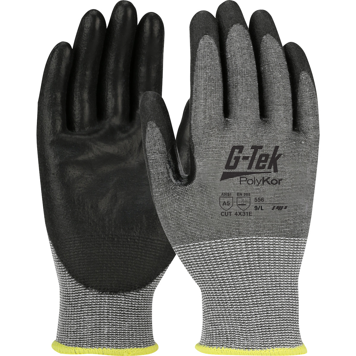 PIP Seamless Knit PolyKor® Blended Glove with Flat Polyurethane Coated Grip on Palm & Fingers - Touchscreen