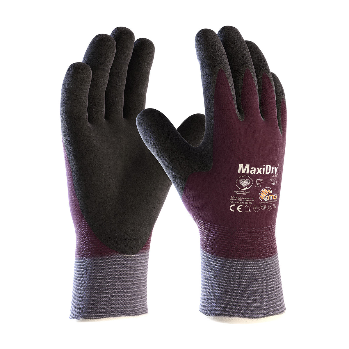 PIP Seamless Knit ATG Nylon Glove with Thermal Lining and Double-Dipped Nitrile MicroFoam Grip on Full Hand - Touchscreen Compatible