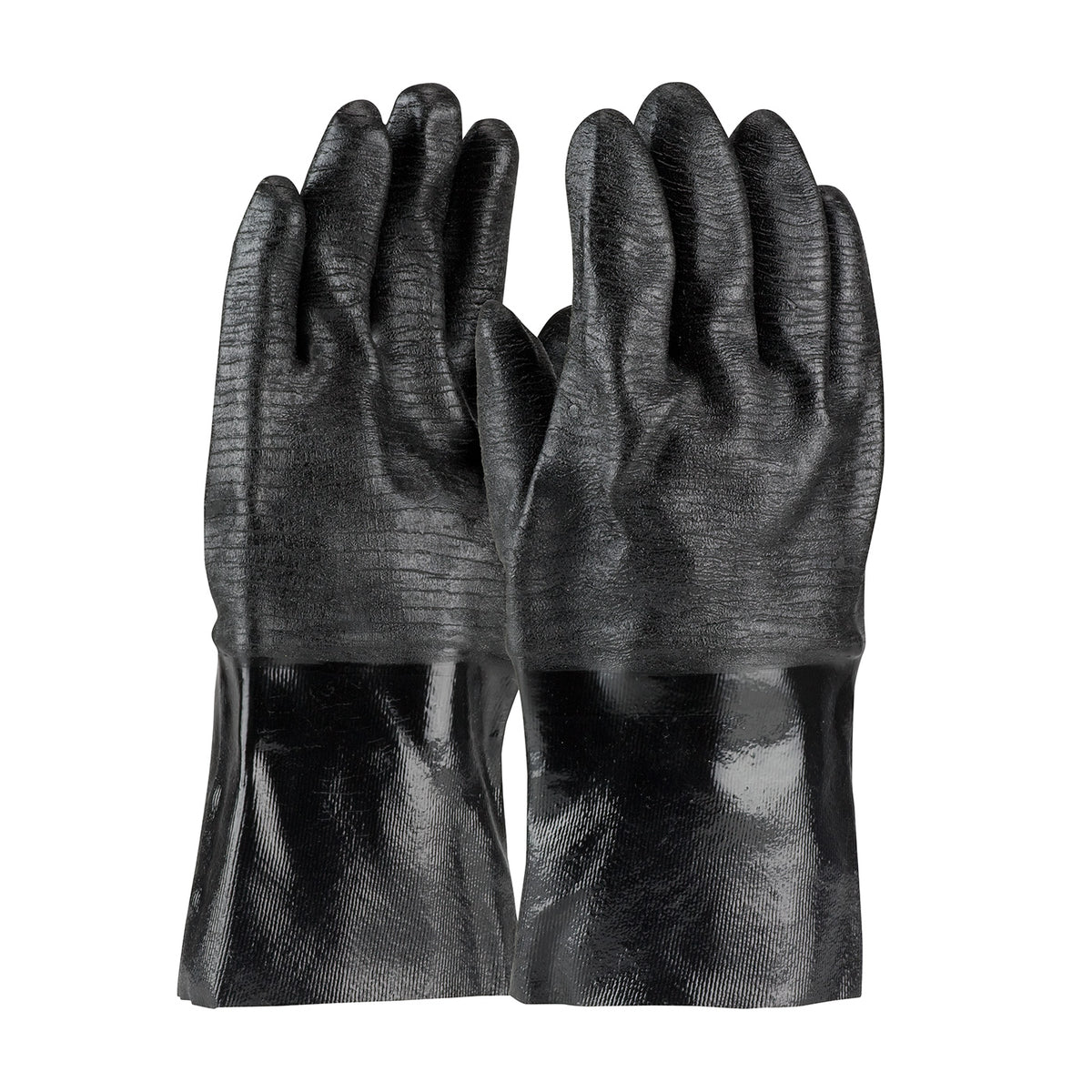 PIP Neoprene Coated Glove with Interlock Liner and Etched Rough Finish - 12" – L