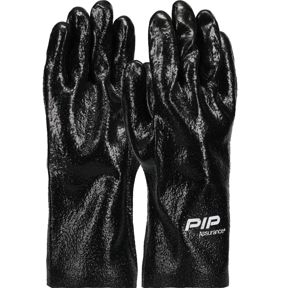 PIP Premium PVC Dipped Glove with Interlock Liner and Semi-Rough Finish - 12" Length – MENS