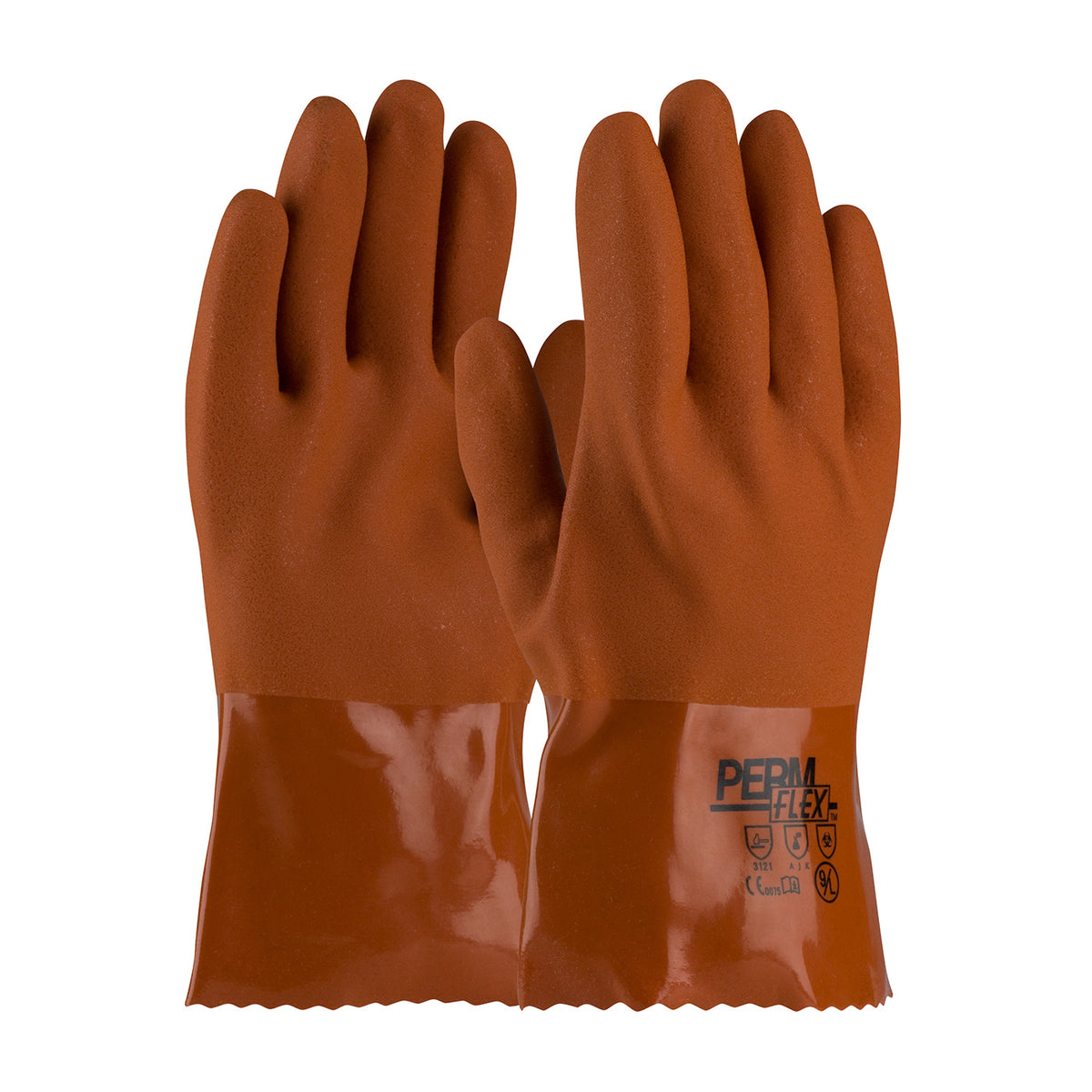 PIP Cold Resistant PVC Glove with Seamless Liner and Rough Coating - 10"