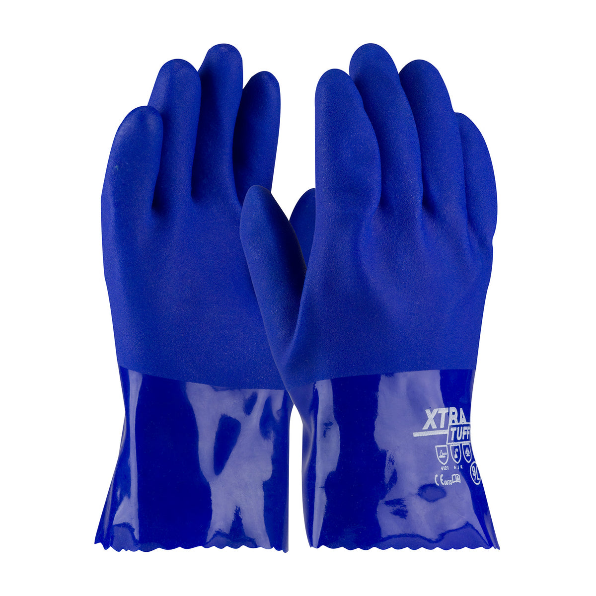 PIP Oil Resistant PVC Glove with Seamless Liner and Rough Coating - 10"