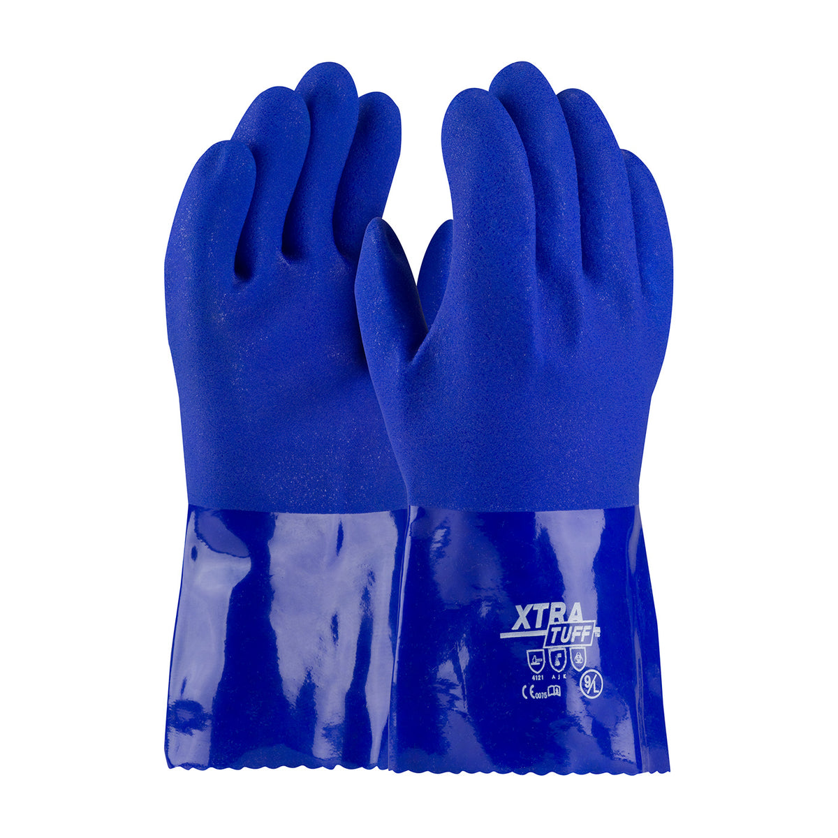PIP Oil Resistant PVC Glove with Seamless Liner and Rough Coating - 12"