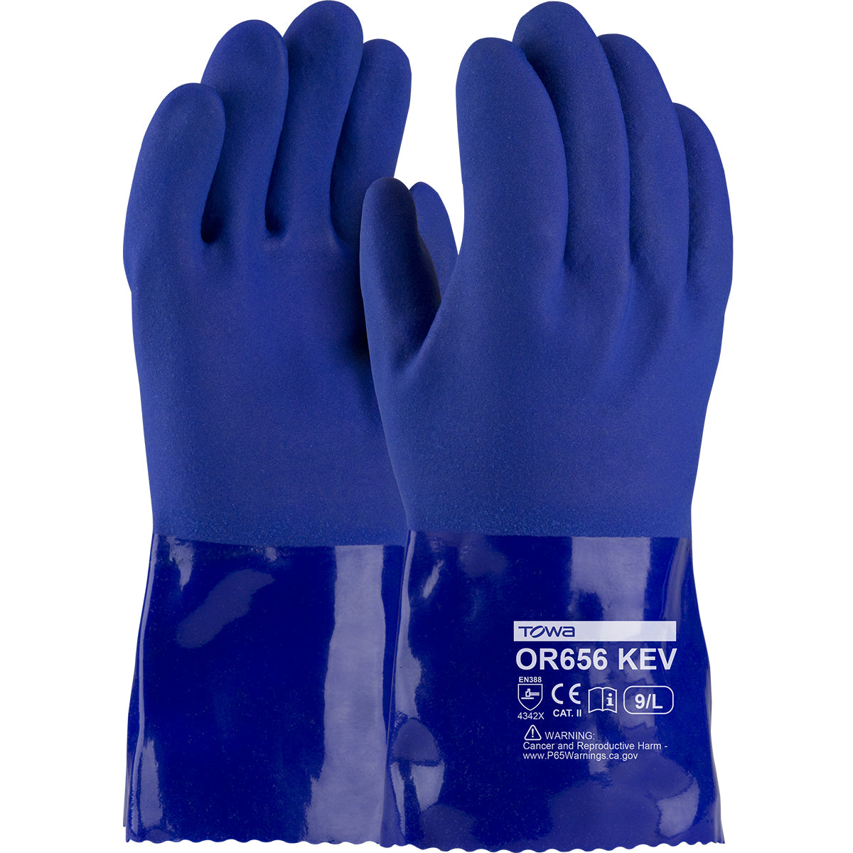 Towa Oil Resistant PVC Glove with DuPont™ Kevlar® Liner and Rough Grip