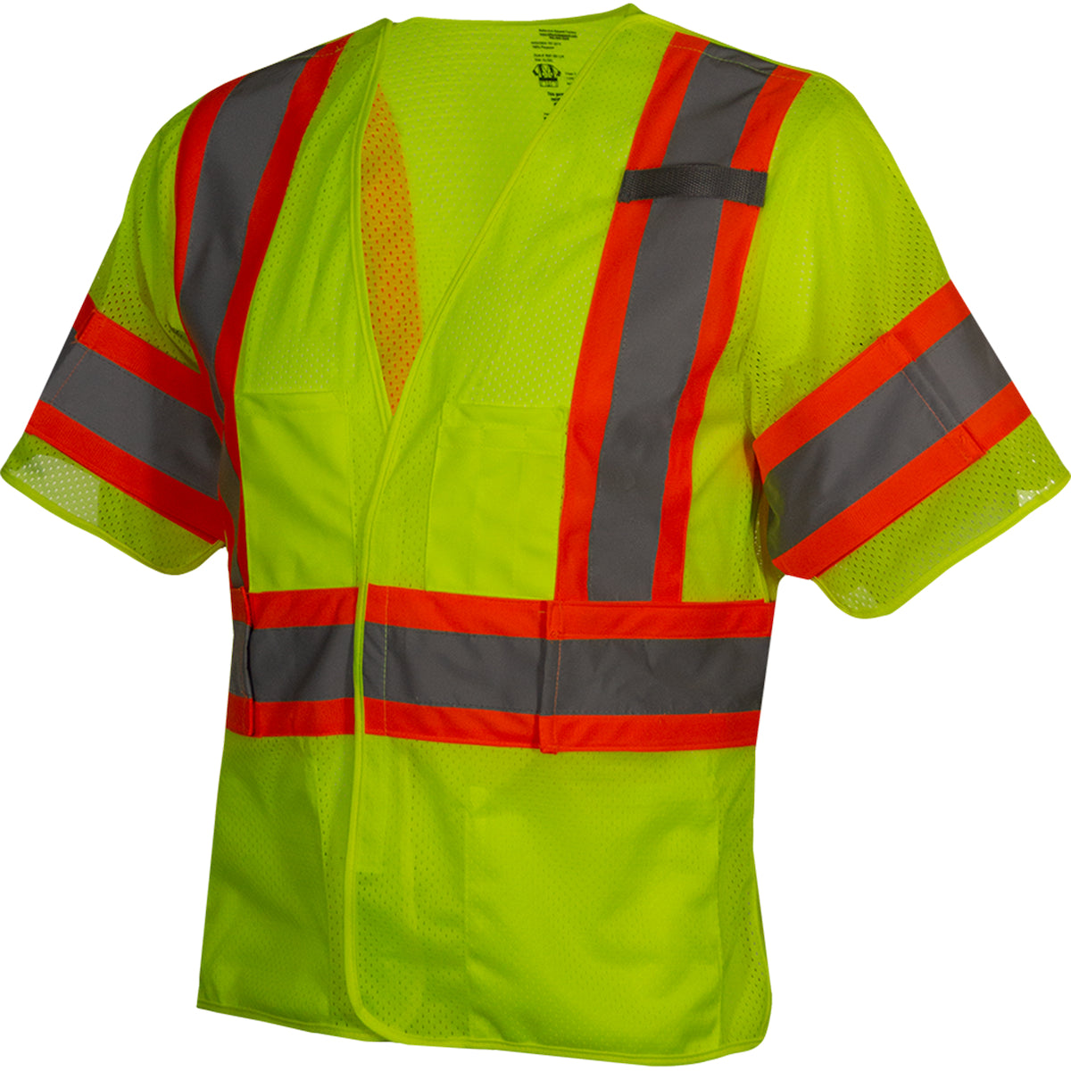 ANSI Type R Class 3 Seven Pocket Breakaway Vest with Adjustable Side Wraps and Sleeves