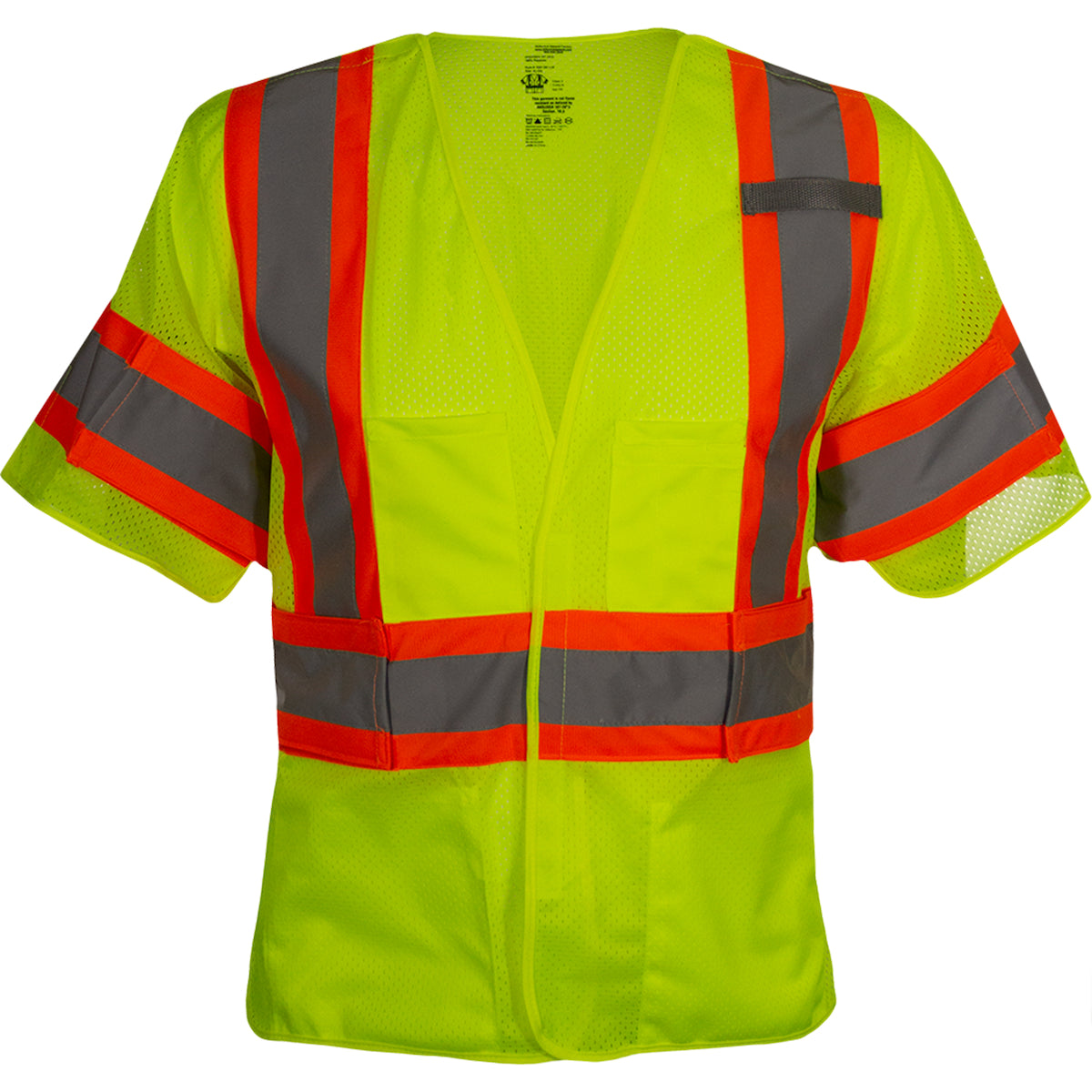 ANSI Type R Class 3 Seven Pocket Breakaway Vest with Adjustable Side Wraps and Sleeves
