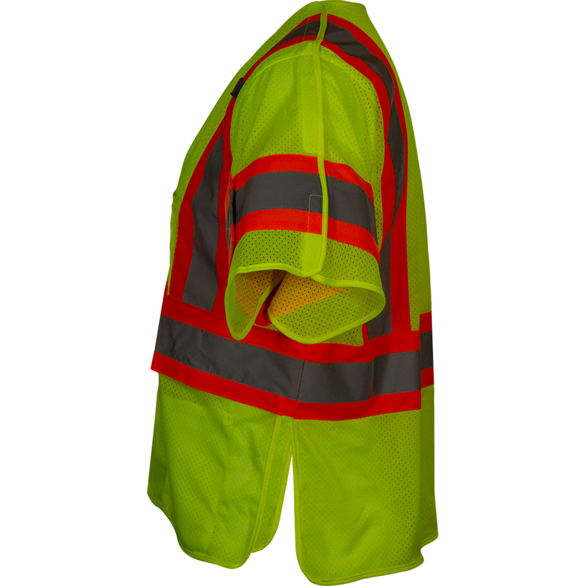 ANSI Type R Class 3 Seven Pocket Breakaway Vest with Adjustable Side Wraps and Sleeves