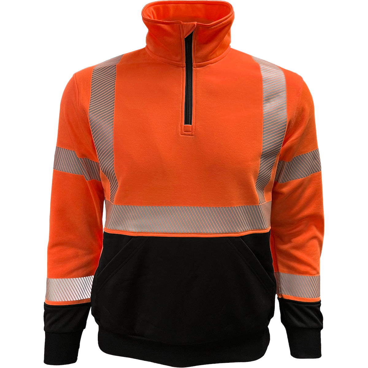 Reflective Apparel ANSI Type R Class 3 Quarter-Zip Pullover Sweatshirt
