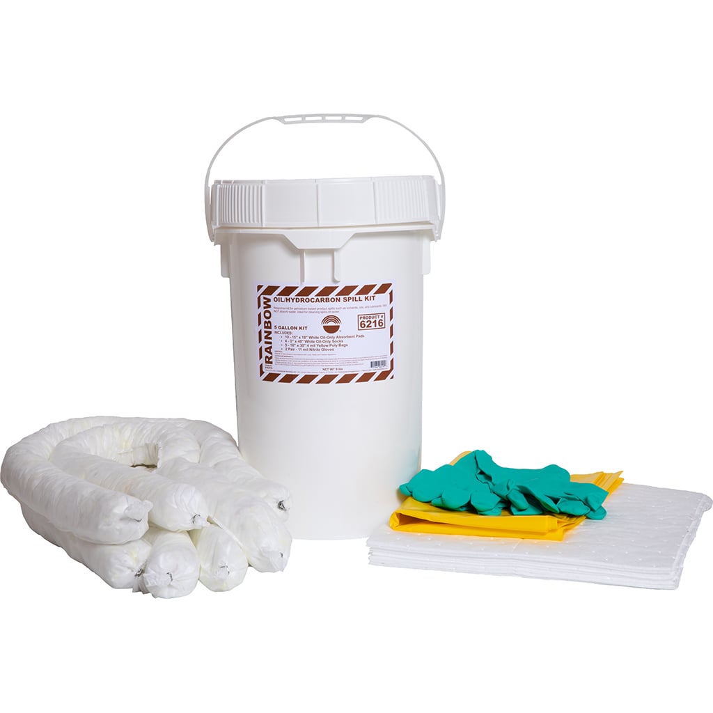 Oil/Hydrocarbon Spill Kit (Small) – 6.5 Gallon Pail