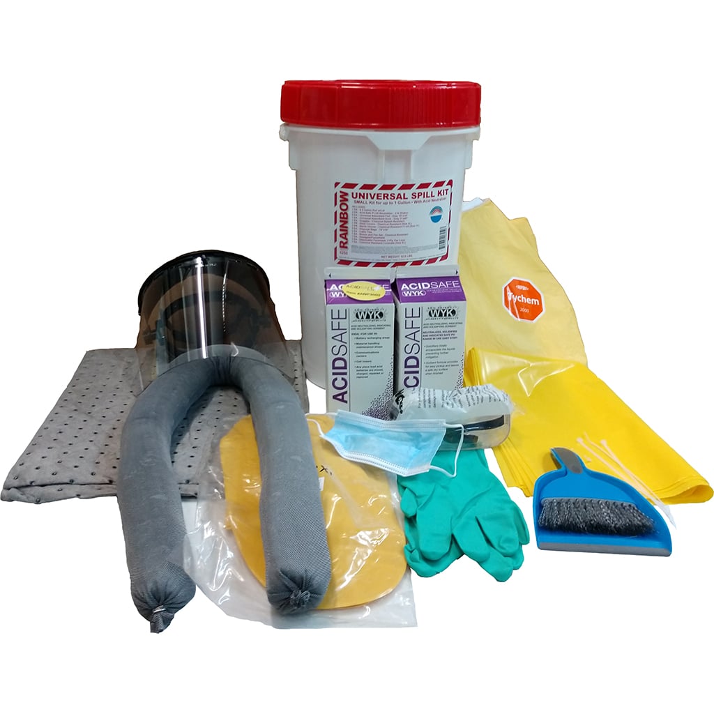 Universal Spill Kit with Acid Neutralizer – 6.5 Gallon Pail