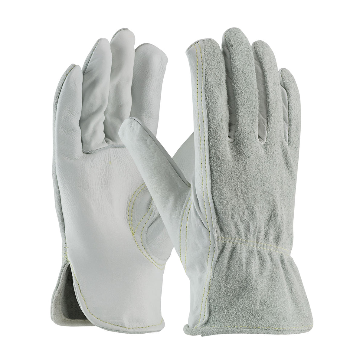 PIP Regular Grade Top Grain Leather Drivers Glove with Split Cowhide Back and Kevlar® Stitching - Keystone Thumb