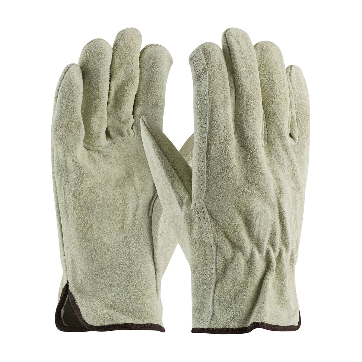 PIP Regular Grade Split Cowhide Leather Drivers Glove - Straight Thumb